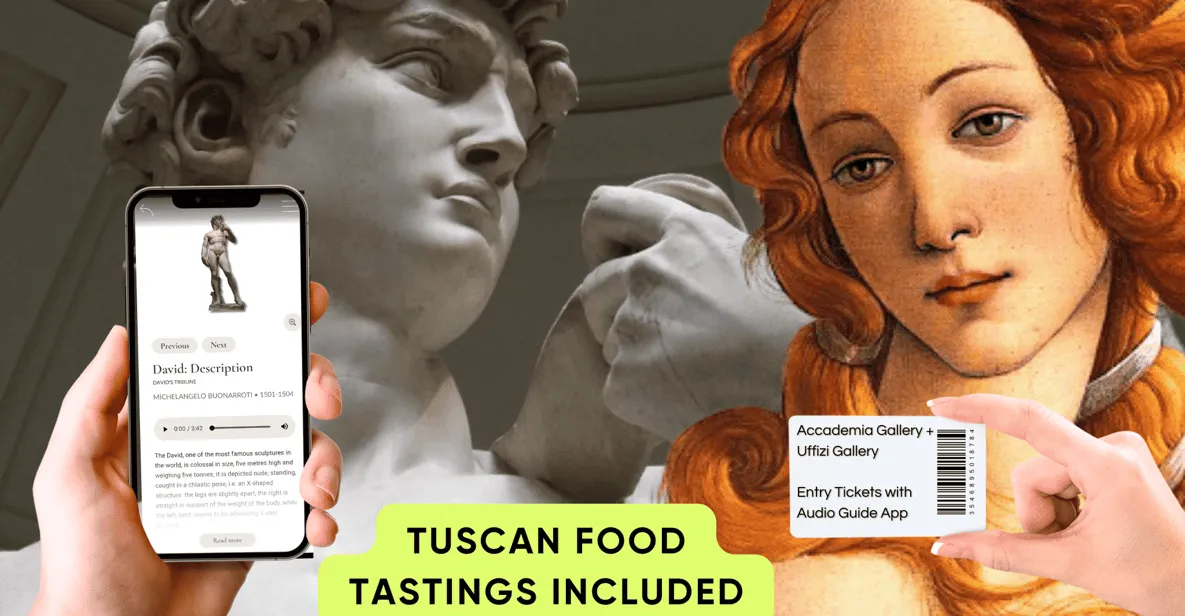 Combined Uffizi and Accademia visit covering the two most famous museums in Florence, Italy