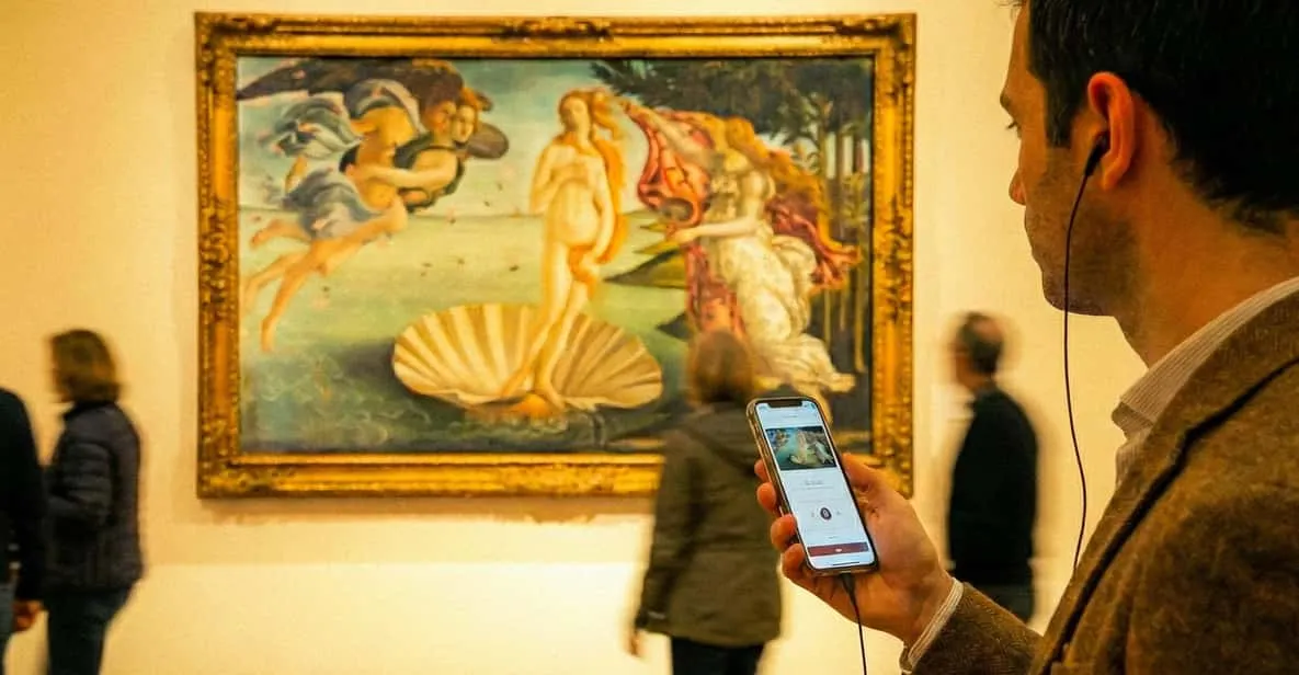 Renaissance paintings on display inside the Uffizi Gallery, among the best museums in Florence, Italy